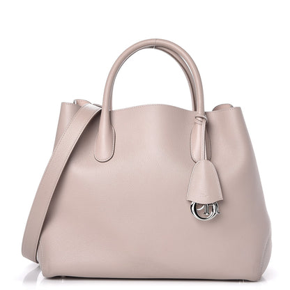 Christian Dior Supple Grained Calfskin Large Open Bar Tote Rose Poudre 1 of 12
