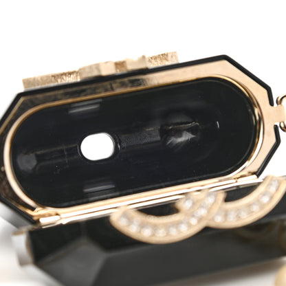 Chanel Resin Crystal Pearl Airpods Pro Holder Necklace Black Pearly White 5 of 8