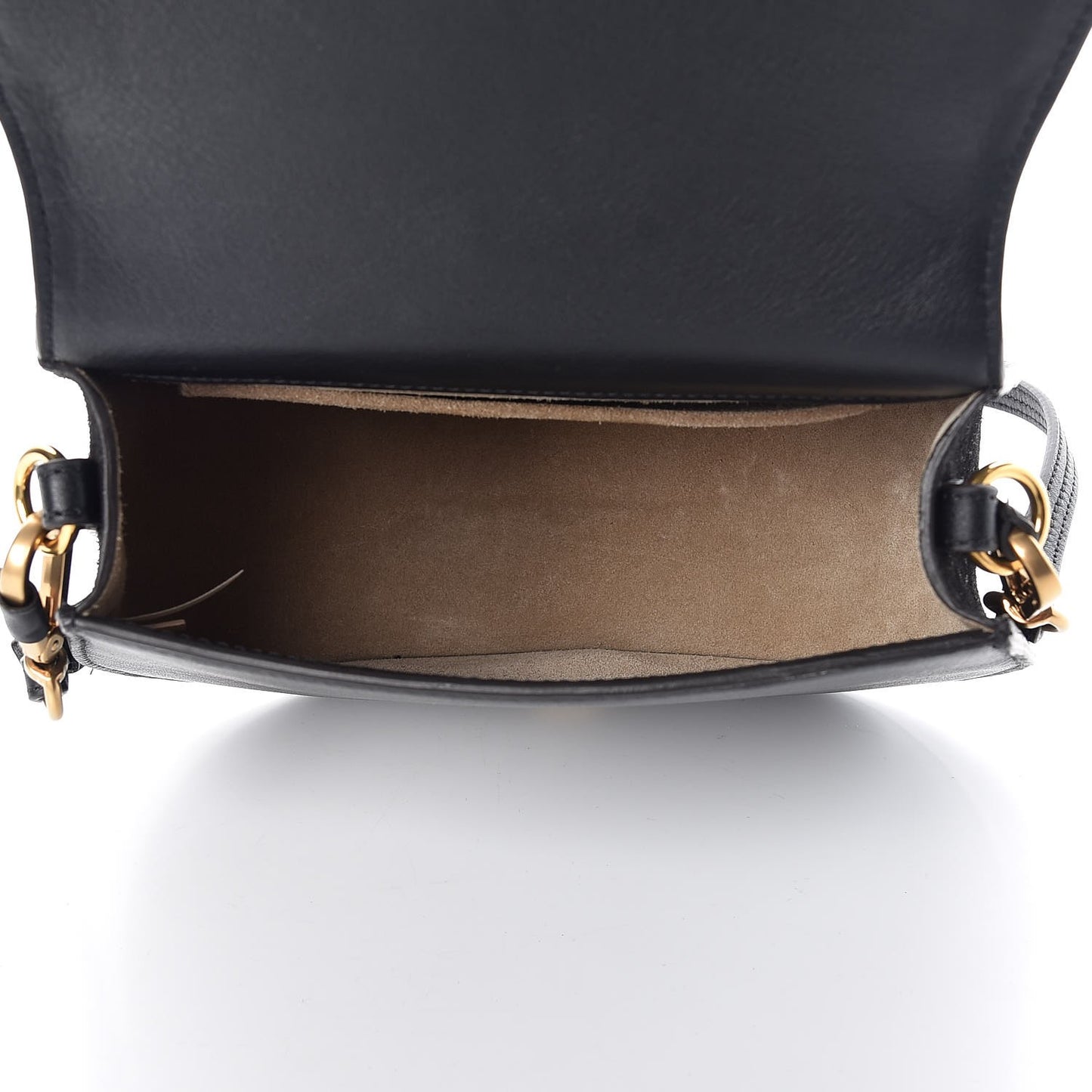 Suede Small Nile Bracelet Bag Black
