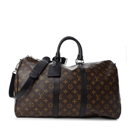 Louis Vuitton Monogram Macassar Keepall Bandouliere 45 1 of 8
