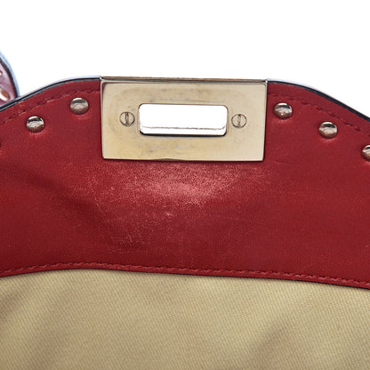 Valentino Garavani Vitello Medium Rockstud All Over Tote Rosso Valentino 9 of 13