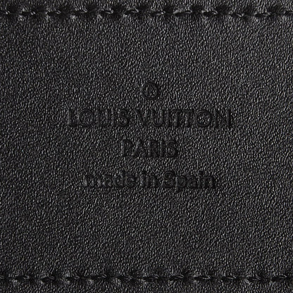 Louis Vuitton Suede Calfskin Mini Damier LV Initials 40MM Belt 95 38 Carbone 5 of 7