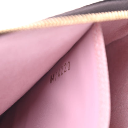 Louis Vuitton Monogram 2020 Christmas Animation Big Wheel Double Zip Pochette Rose Ballerine 8 of 12