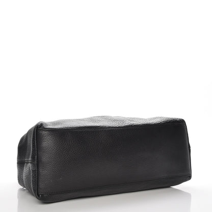 Gucci Pebbled Calfskin Medium Soho Chain Shoulder Bag Black 4 of 7