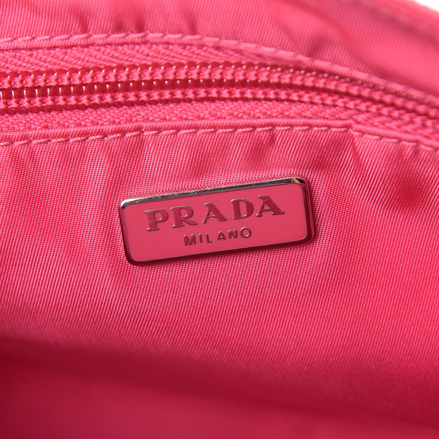 Nylon Vela Cosmetic Pouch Fuxia
