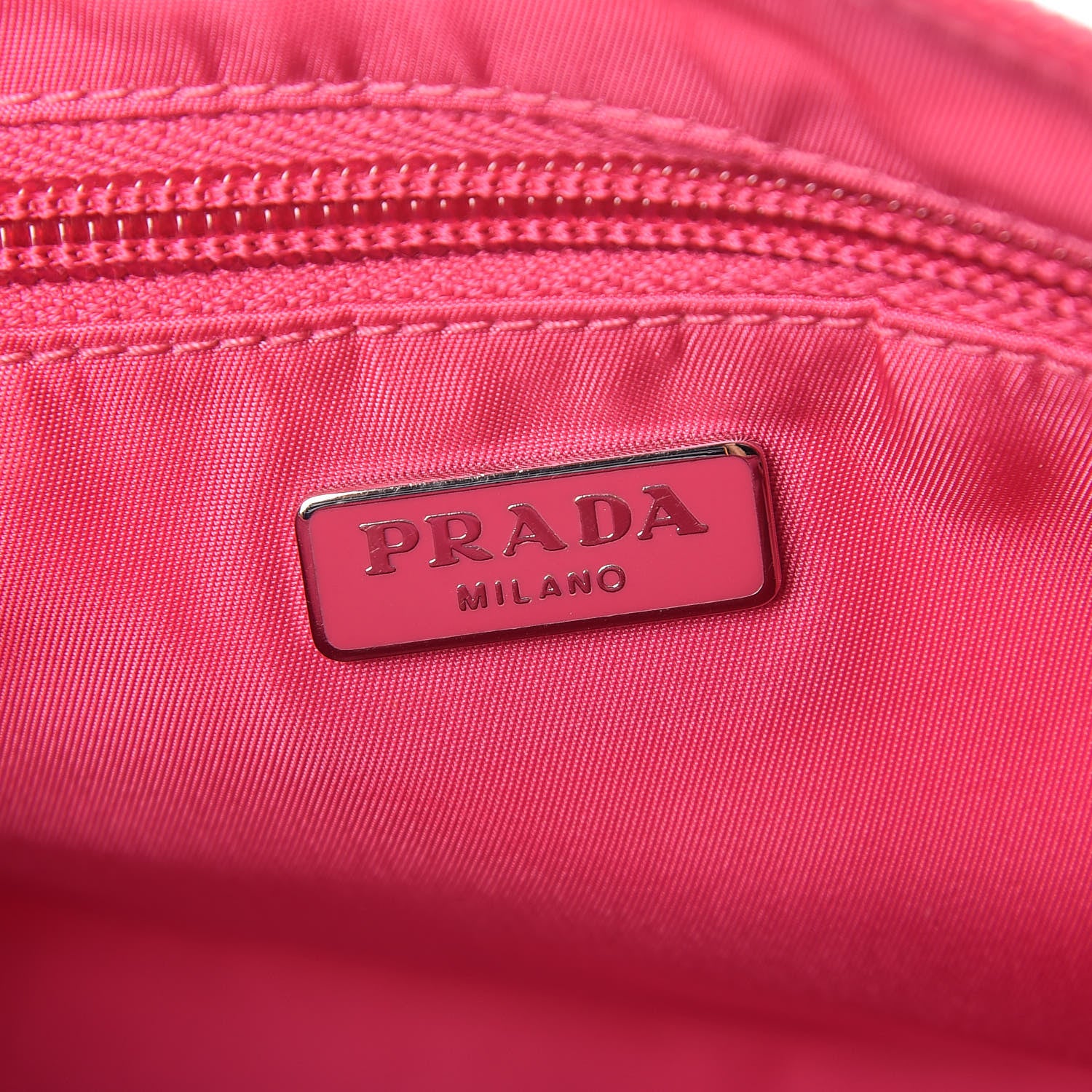 Prada Nylon Vela Cosmetic Pouch Fuxia 6 of 8