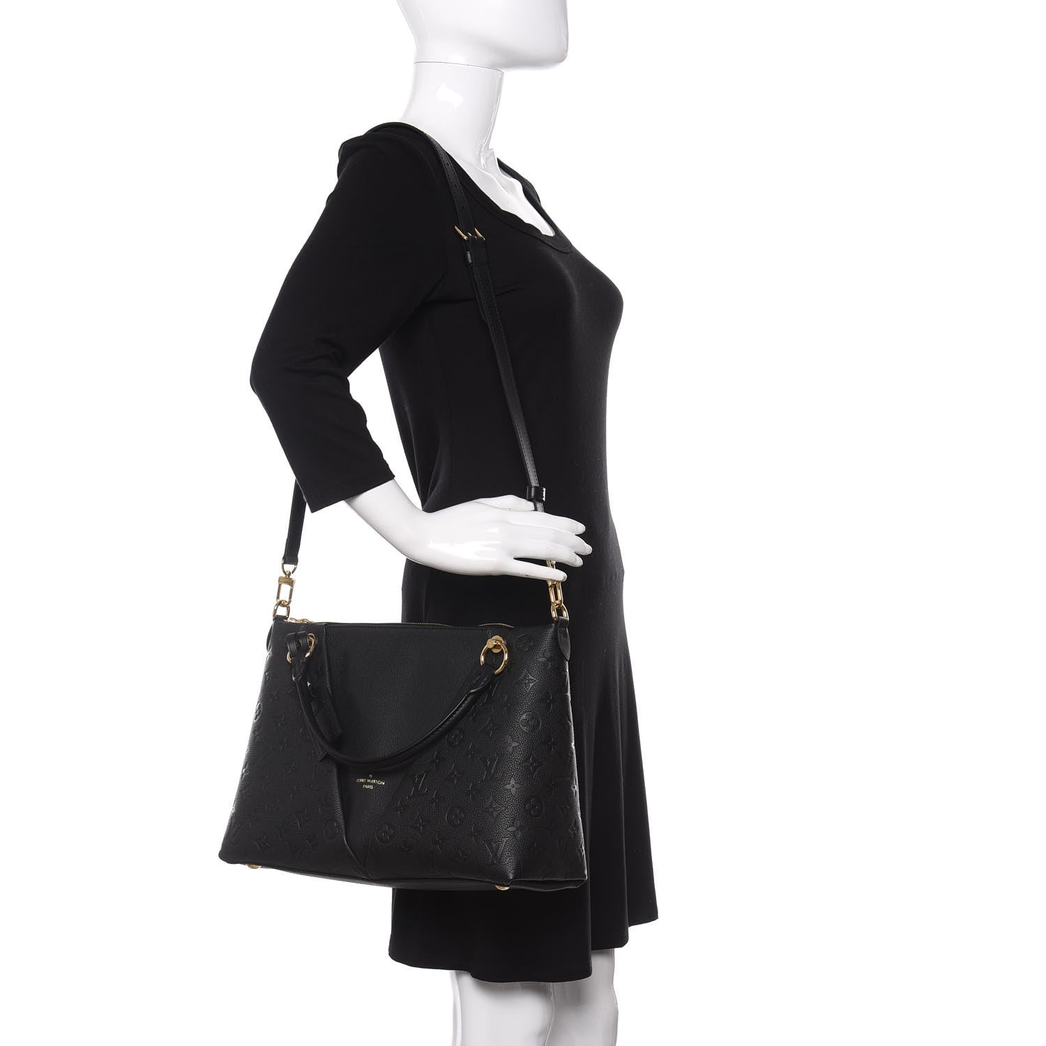 Louis Vuitton Empreinte V Tote MM Black 2 of 12