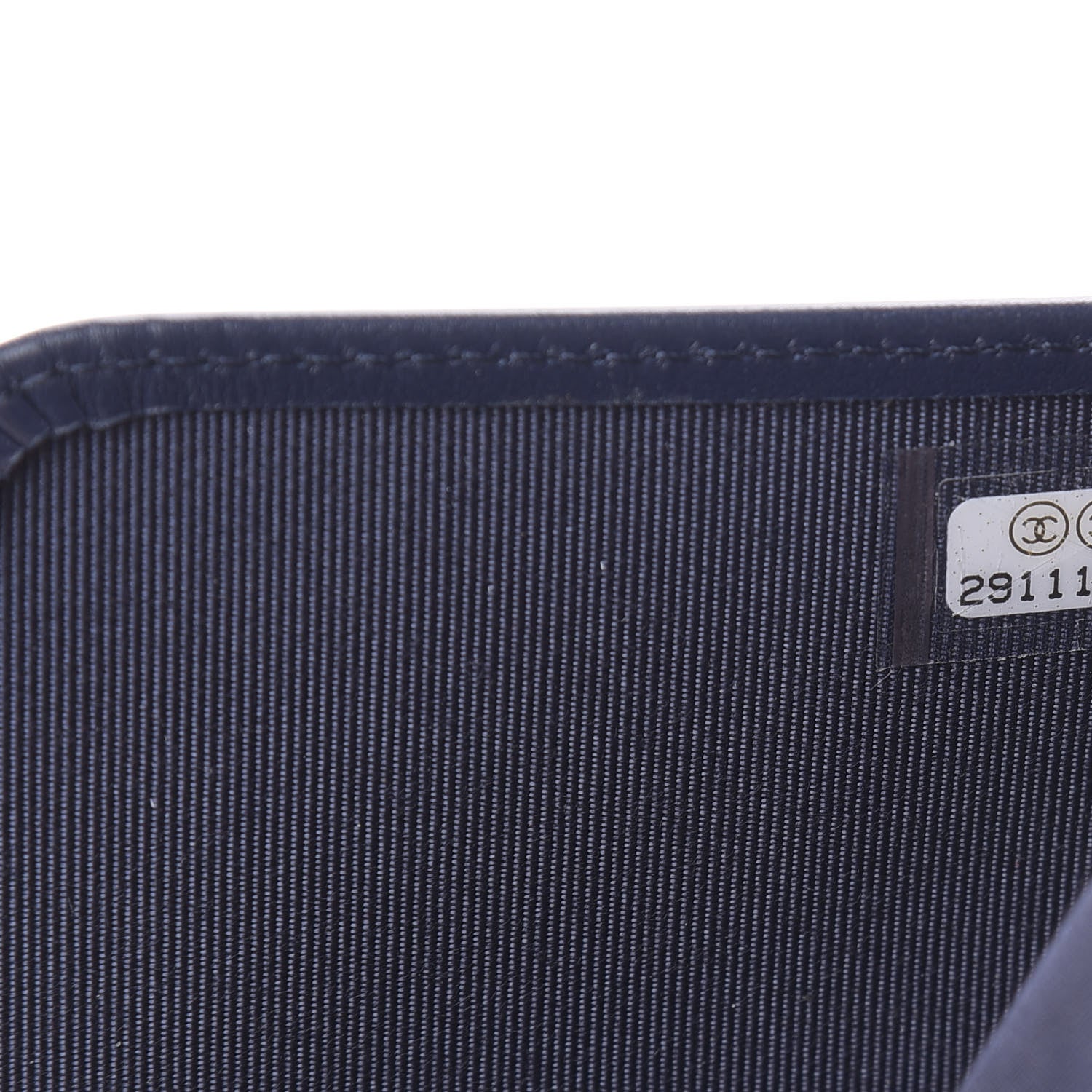 Chanel Caviar Quilted Passport Holder Navy Blue 7 of 8