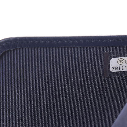 Chanel Caviar Quilted Passport Holder Navy Blue 7 of 8
