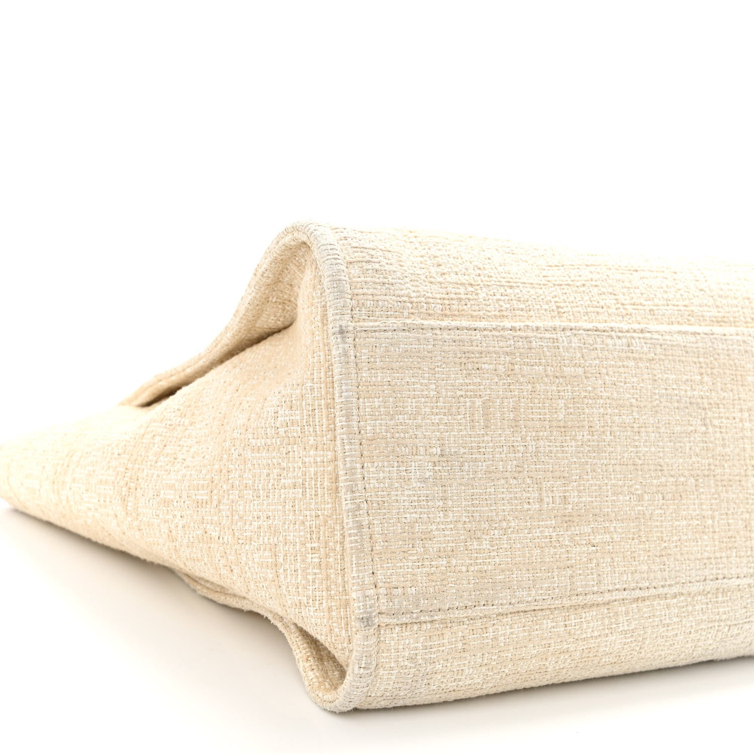 Chanel Canvas Medium Deauville Tote Light Beige 9 of 10