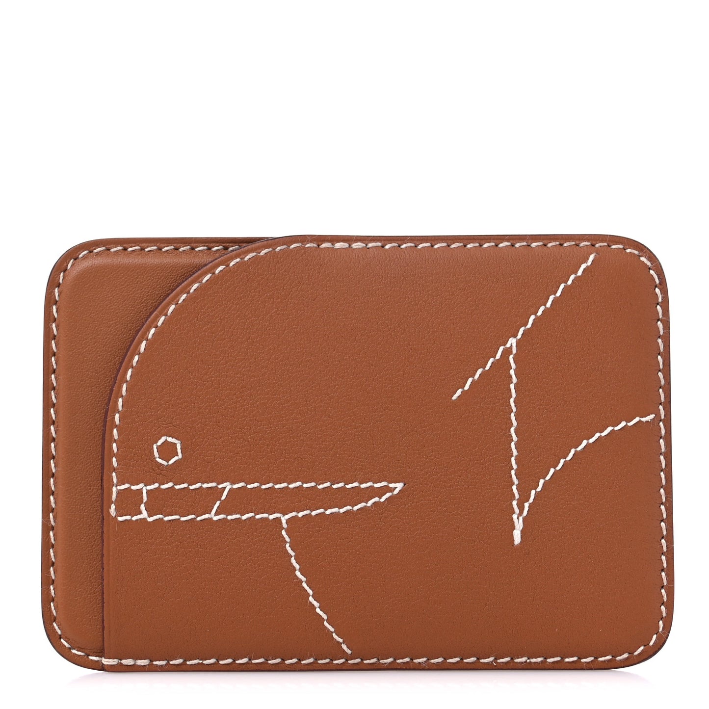 Swift Embroidered Walrus MagSafe Card Holder Gold