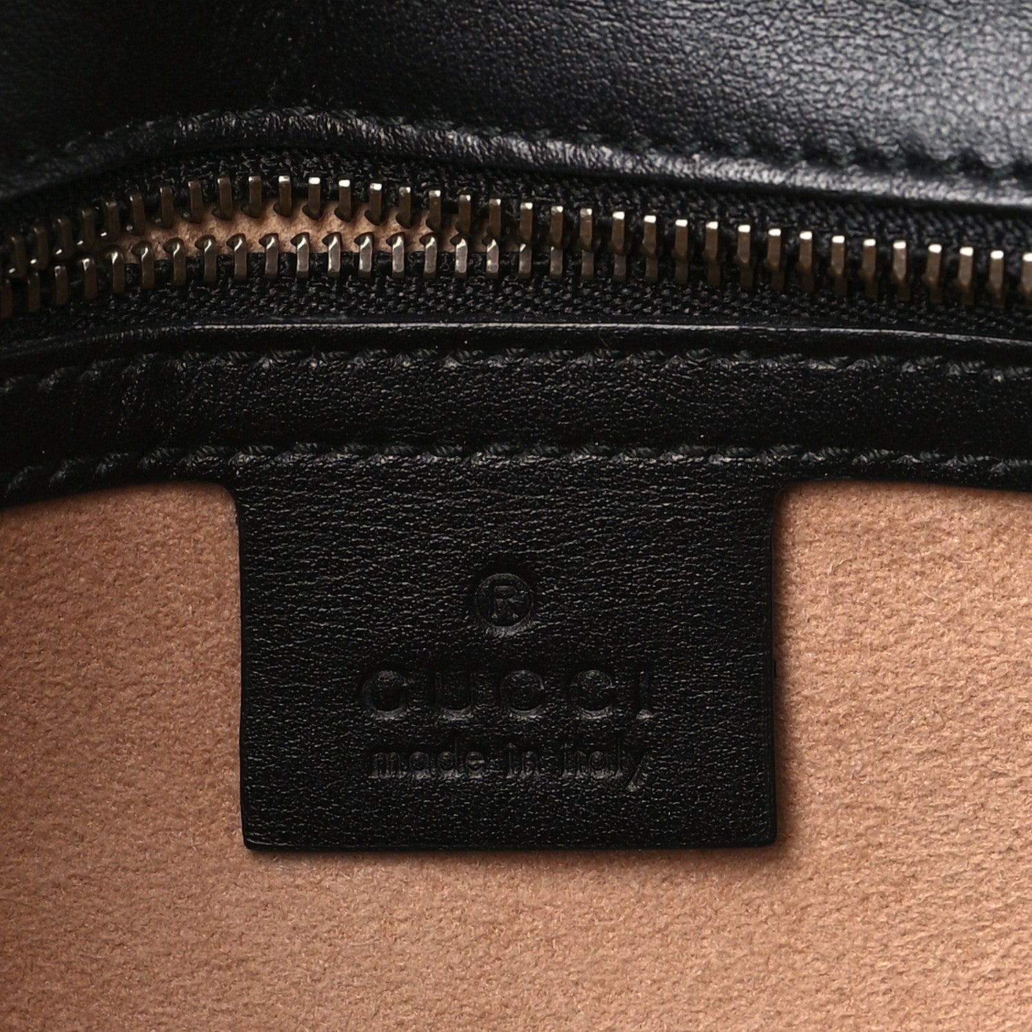 Gucci Calfskin Matelasse Small GG Marmont Shoulder Bag Black 6 of 9