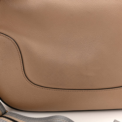 Prada Vitello Daino Zippered Hobo Messenger Cammeo 12 of 12