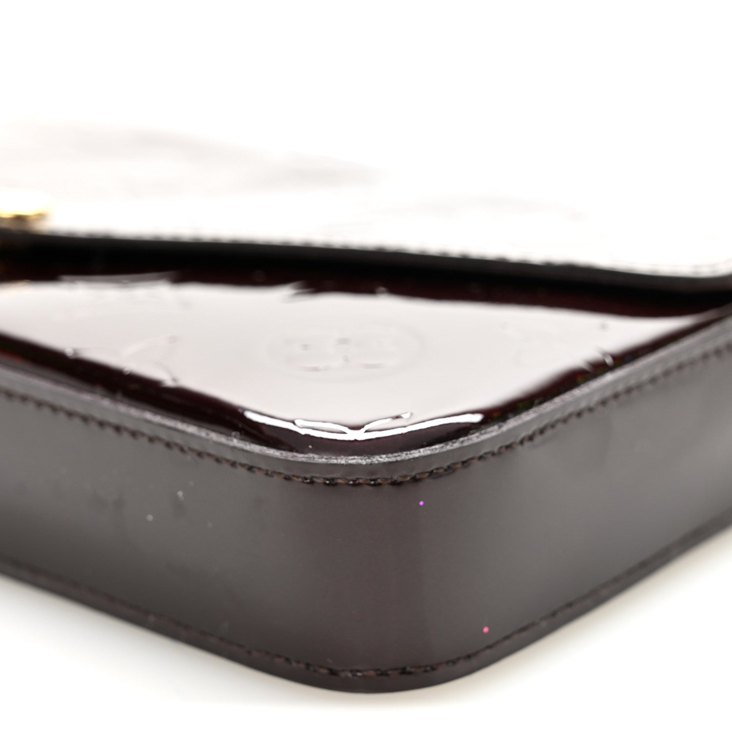 Louis Vuitton Vernis Pochette Felicie Chain Wallet Amarante 11 of 11