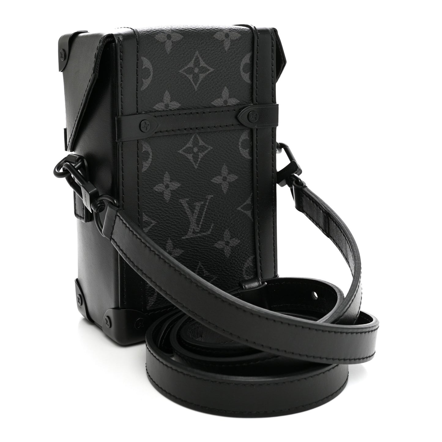 Monogram Eclipse Vertical Trunk Wearable Wallet Black