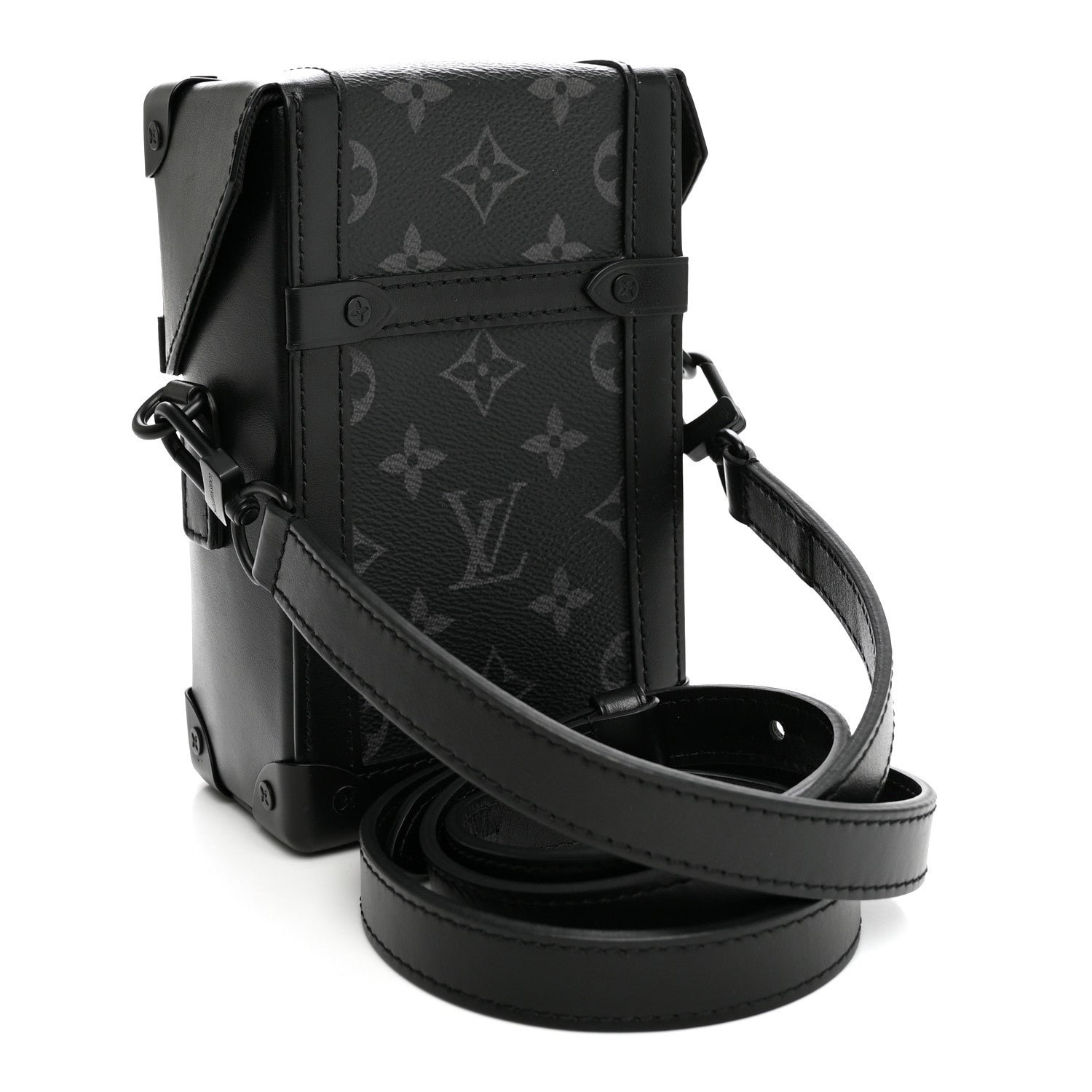 Louis Vuitton Monogram Eclipse Vertical Trunk Wearable Wallet Black 3 of 9