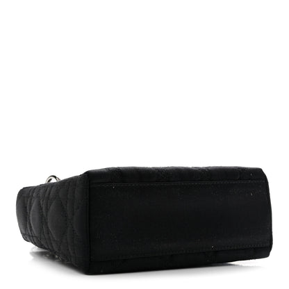 Christian Dior Satin Cannage Mini Lady Dior Black 4 of 13