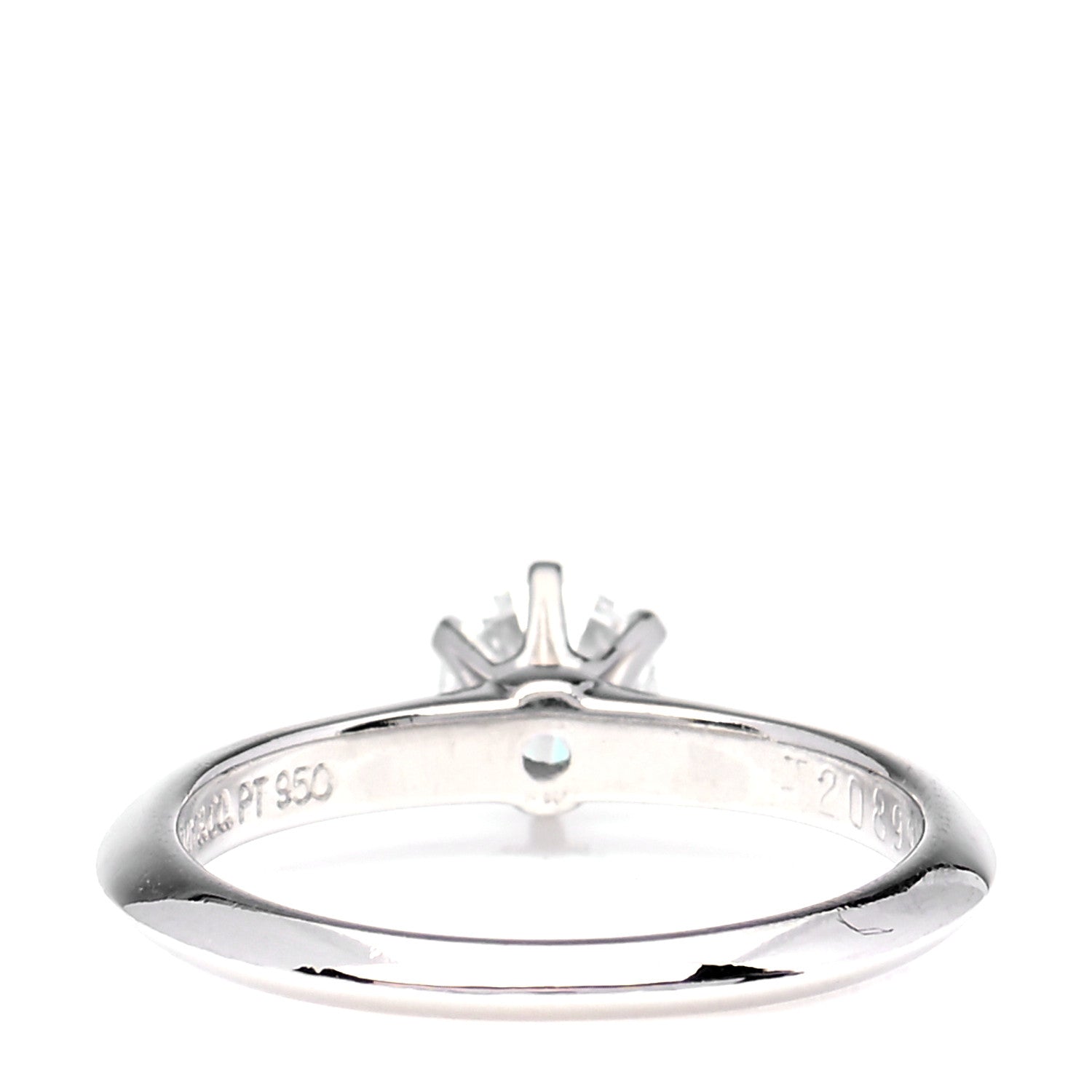 Tiffany Platinum Diamond .37ct Solitaire Engagement Ring 47 4 3 of 6