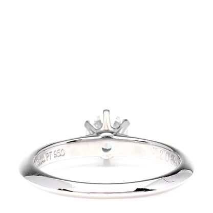 Tiffany Platinum Diamond .37ct Solitaire Engagement Ring 47 4 3 of 6