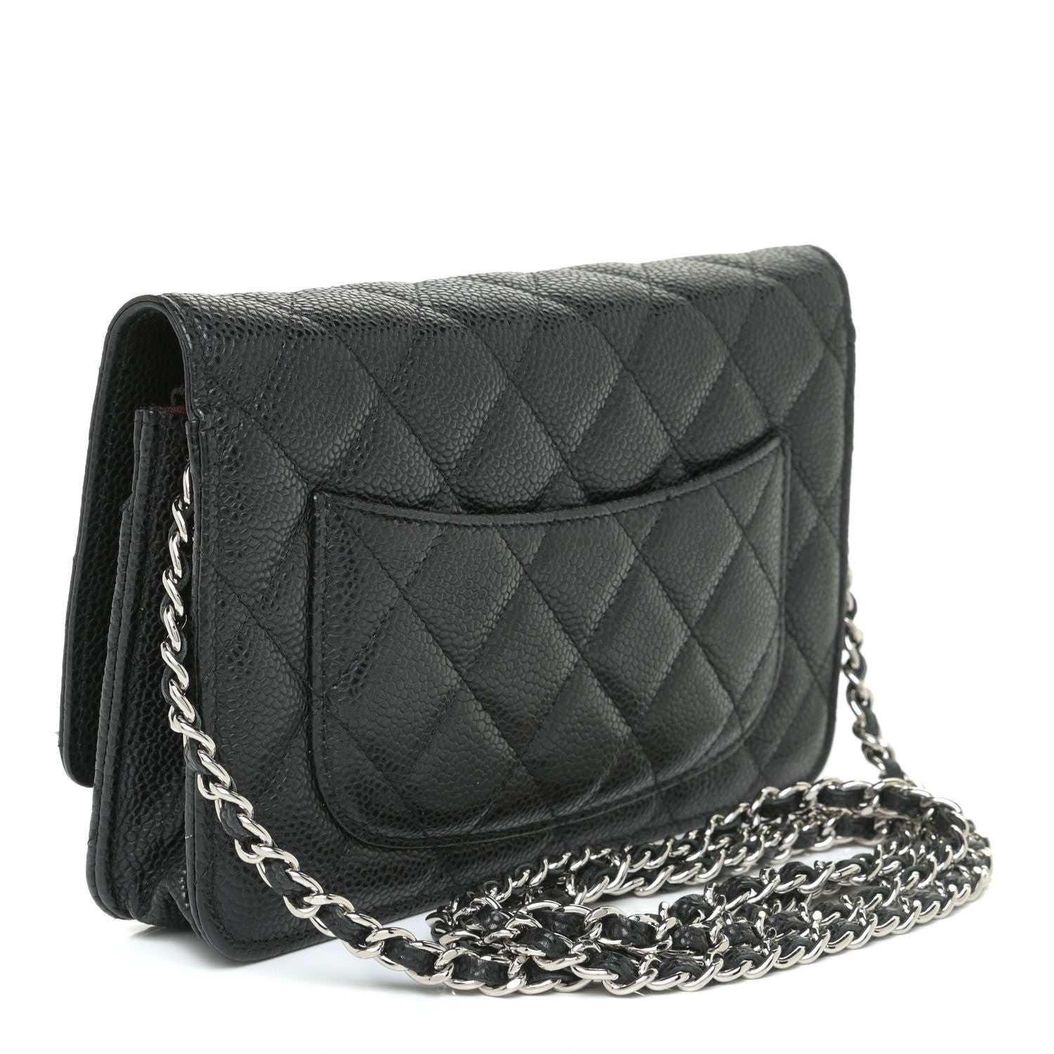 Chanel Caviar Quilted Wallet On Chain WOC Black 3 of 16
