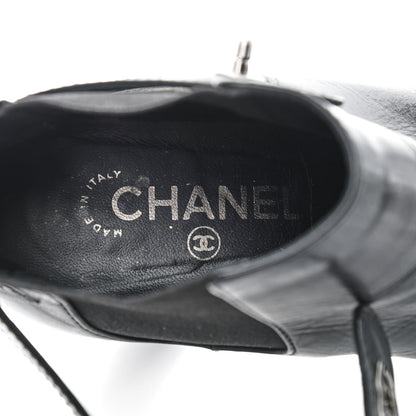 Chanel Calfskin CC Turnlock Ankle Boots 40 Black 6 of 12