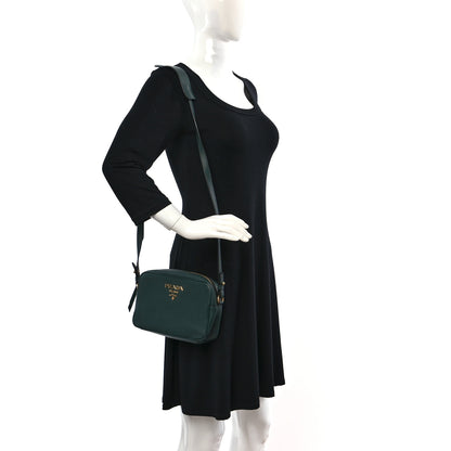 Prada Vitello Phenix Camera Bag Smeraldo 2 of 11