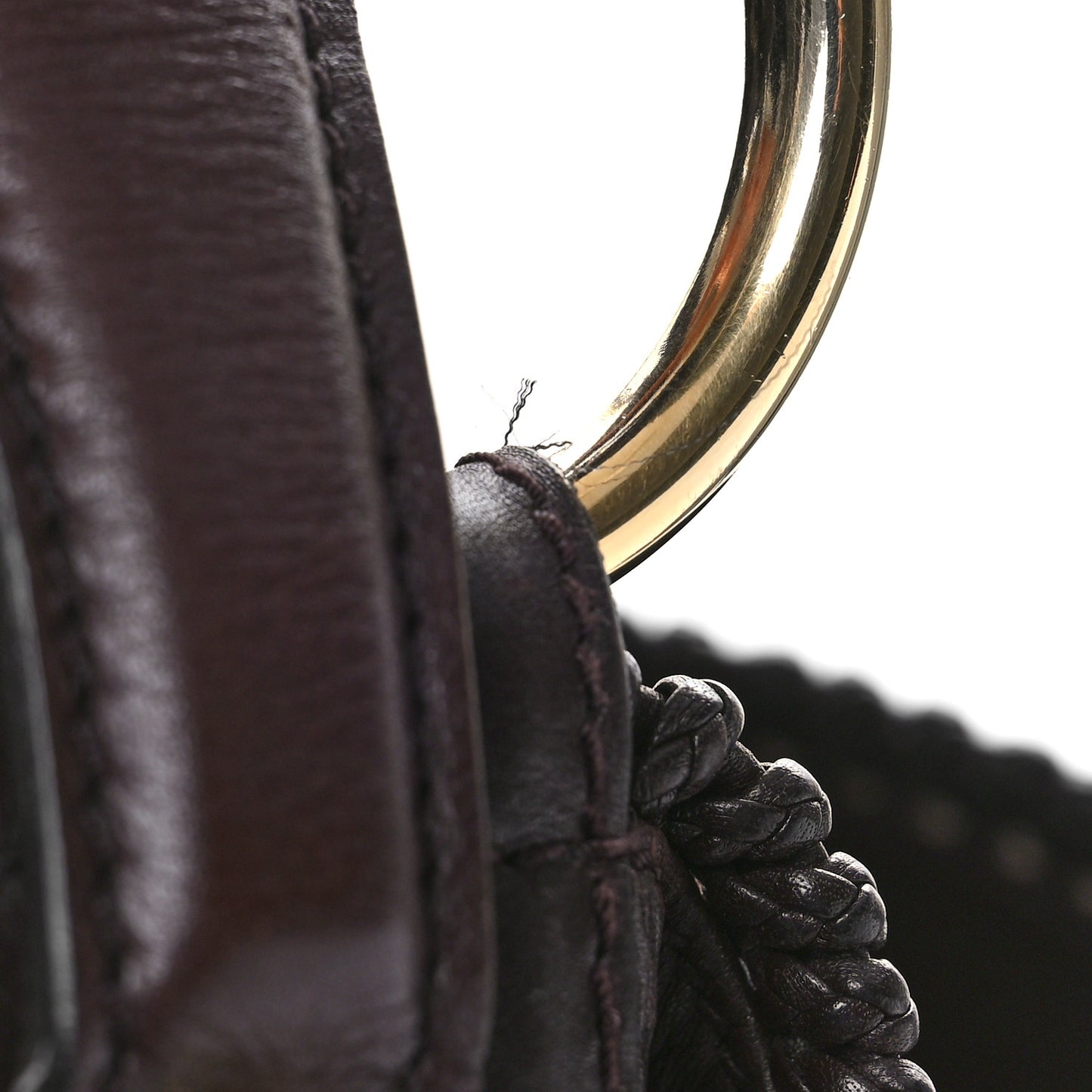 Guccissima Large Horsebit Chain Hobo Chocolate