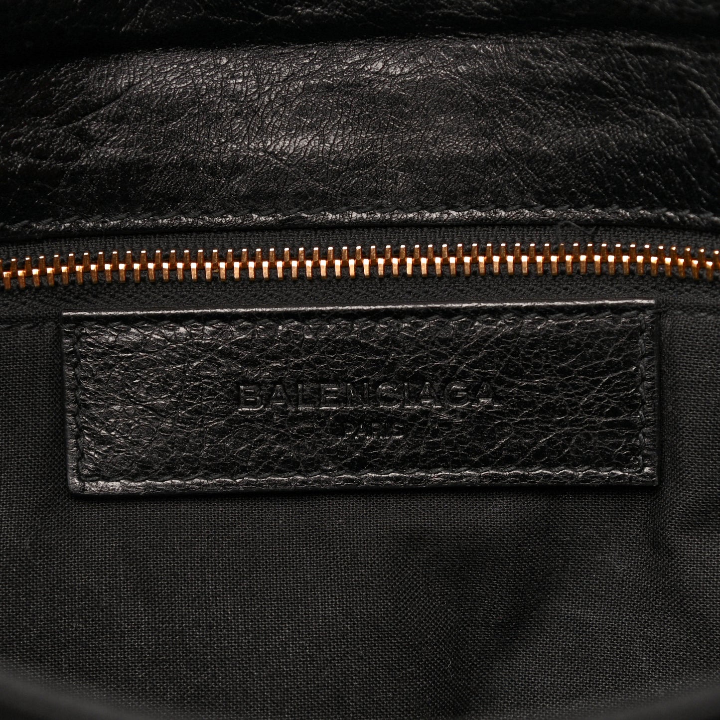 Agneau Giant 12 Gold Hardware Envelope Strap Clutch Black