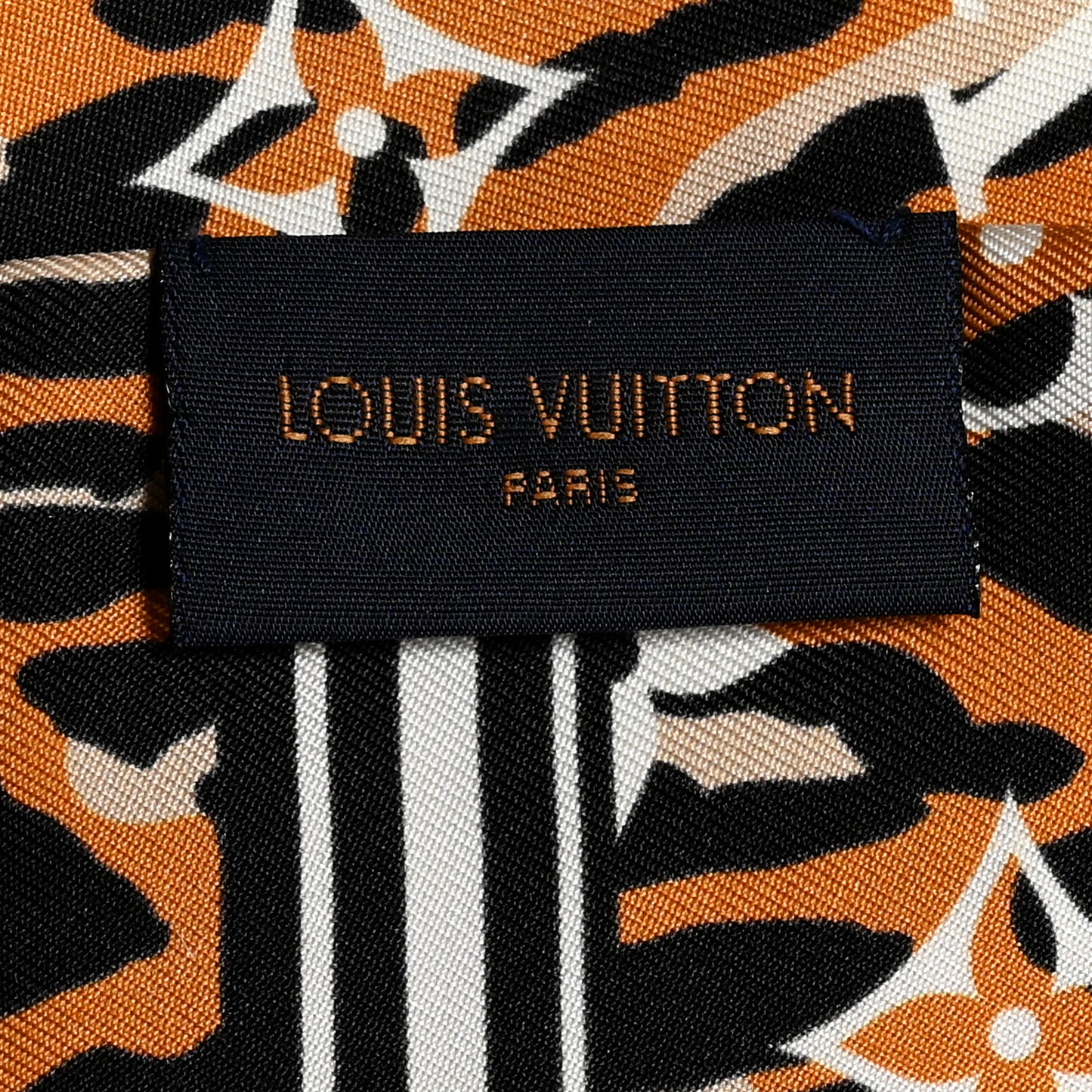 Silk Monogram Giant Jungle Bandeau Ivory