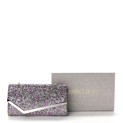 Jimmy Choo Glitter Emmie Clutch Bubblegum Mix 9 of 9