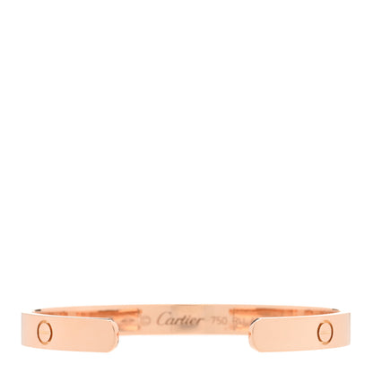 Cartier 18K Pink Gold LOVE Cuff Bracelet 17 2 of 3