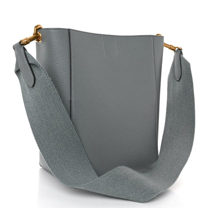 Celine Soft Grained Calfskin Small Sangle Bucket Bag Grey 3 of 9