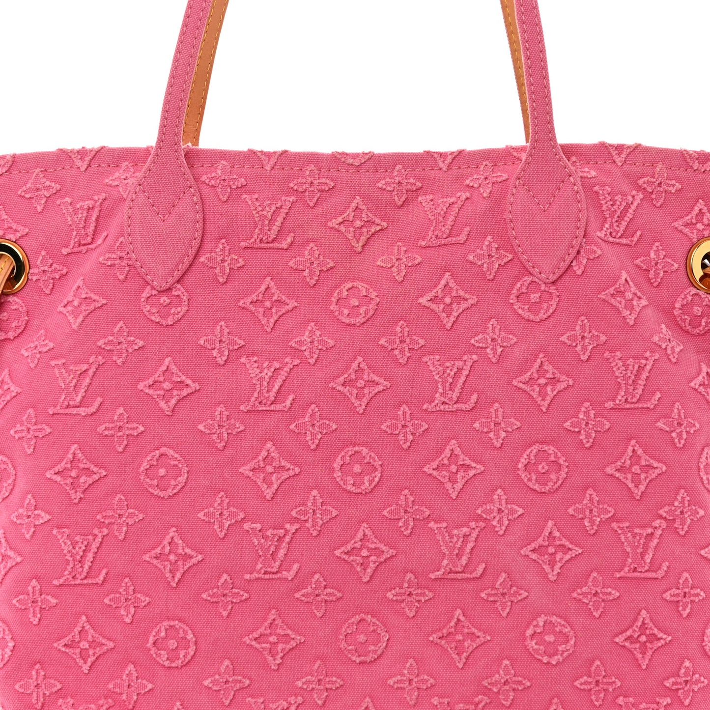 Monogram Denim Neverfull MM Rose