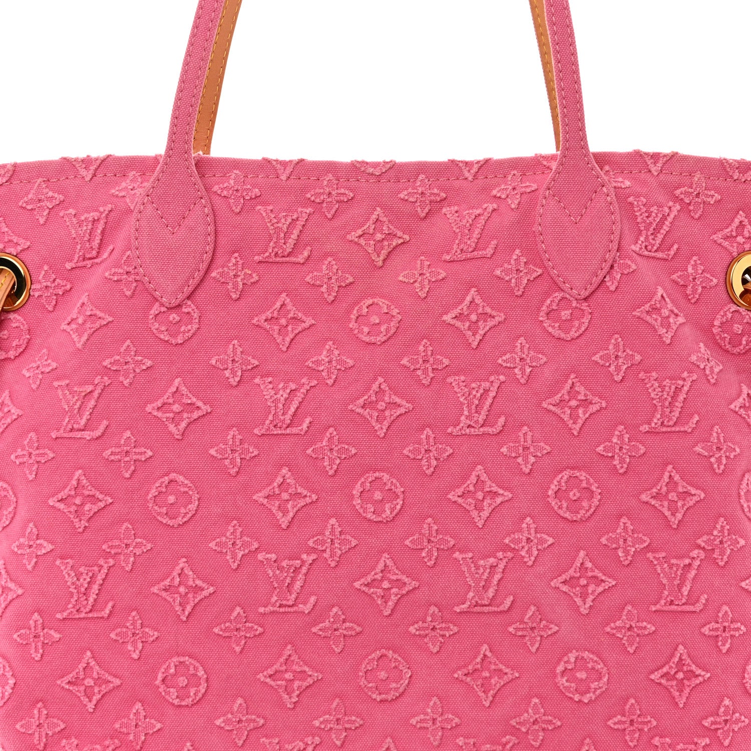 Louis Vuitton Monogram Denim Neverfull MM Rose 7 of 9