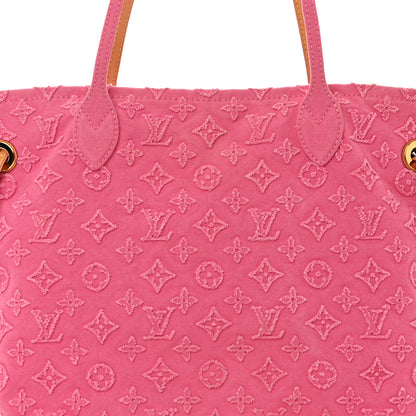 Louis Vuitton Monogram Denim Neverfull MM Rose 7 of 9