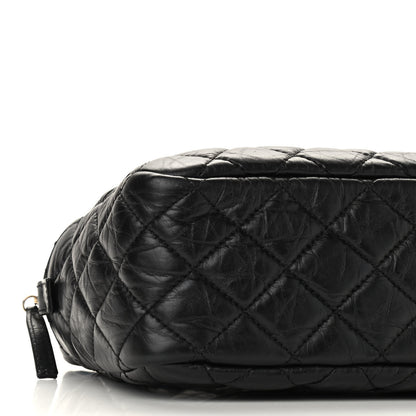 Chanel Aged Calfskin Quilted Medium Reissue Camera Case Black 8 of 9
