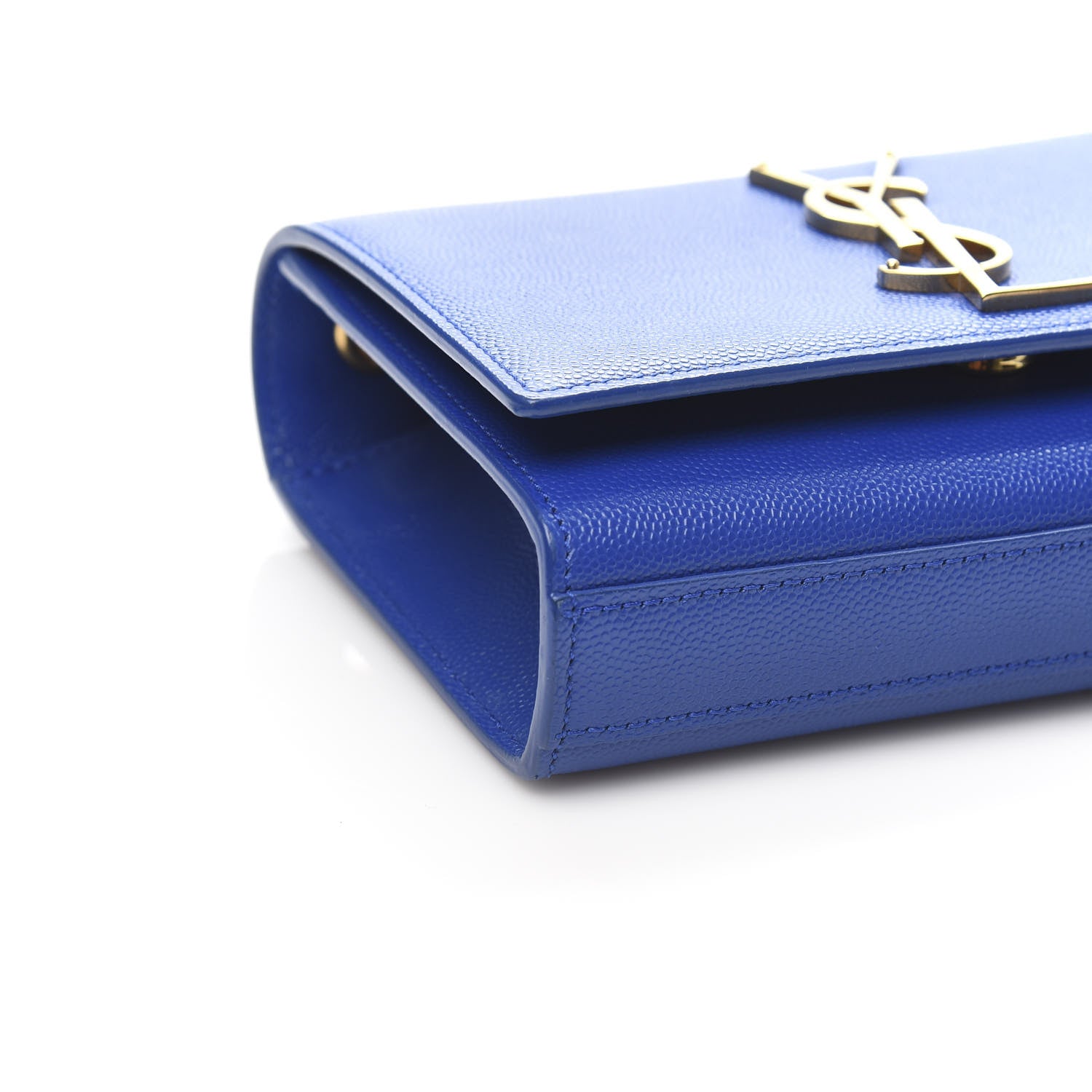 Saint Laurent Grain De Poudre Small Classic Monogram Kate Satchel Royal Blue 7 of 9
