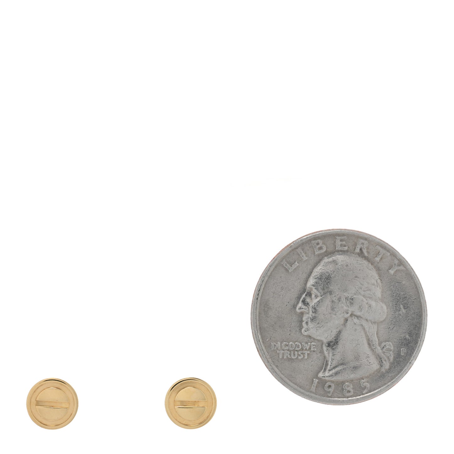 18K Yellow Gold LOVE Earrings