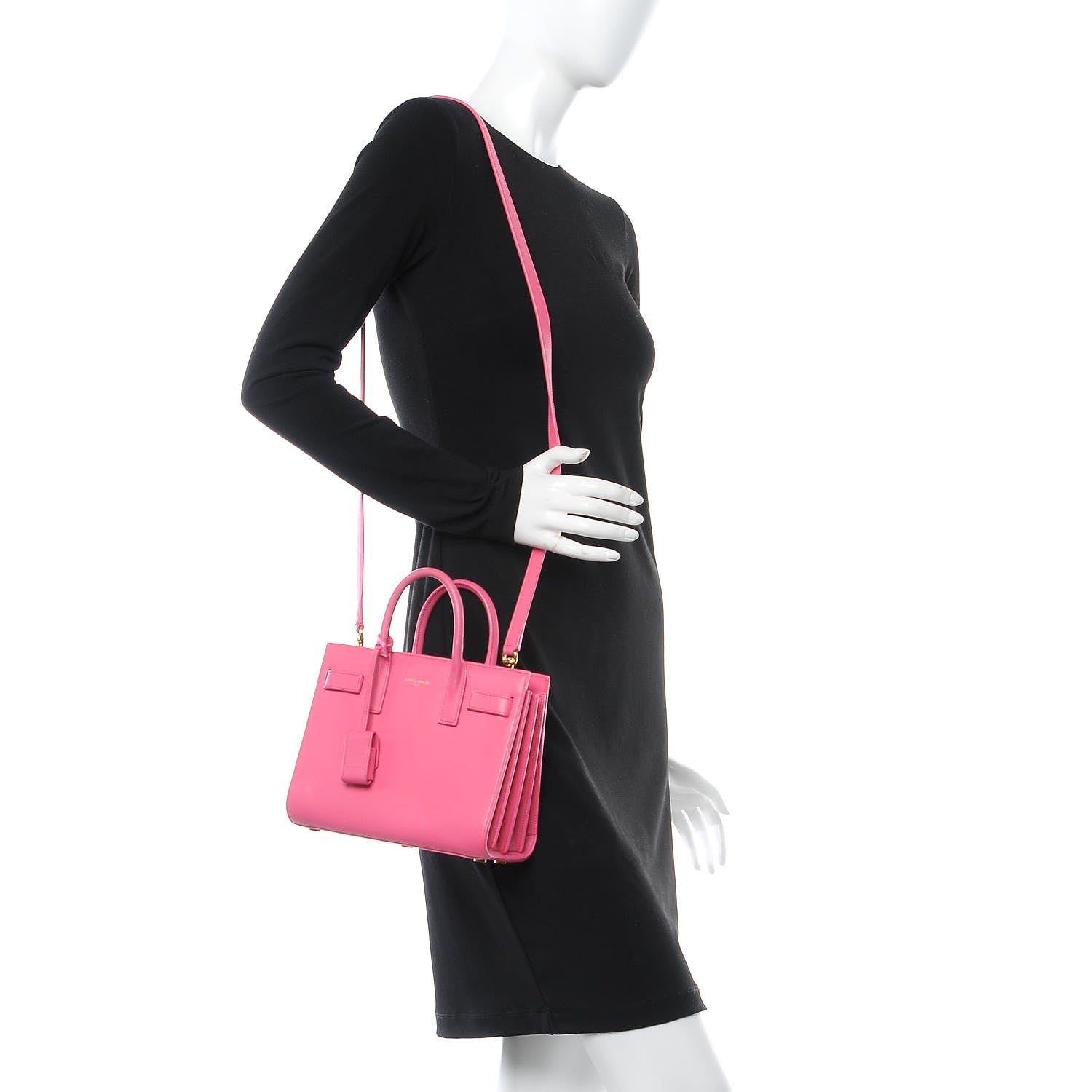 Saint Laurent Calfskin Nano Sac De Jour Rose Clair 2 of 13