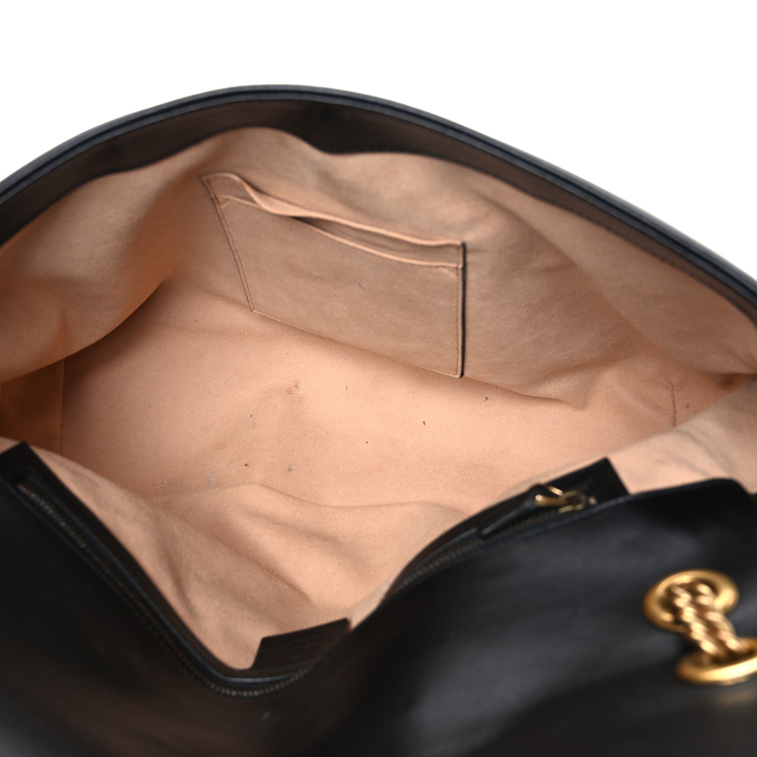 Gucci Calfskin Matelasse Medium GG Marmont Shoulder Bag Black 5 of 12