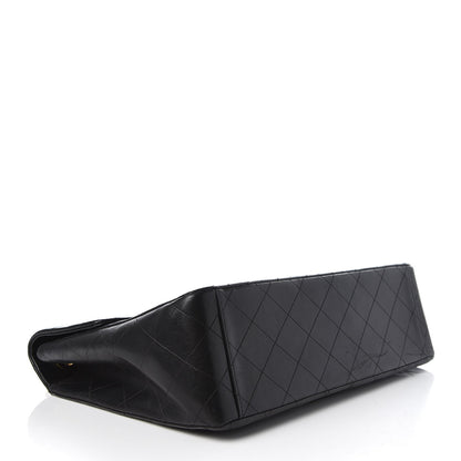 Chanel Lambskin Quilted XL Jumbo Single Flap Black 5 of 8