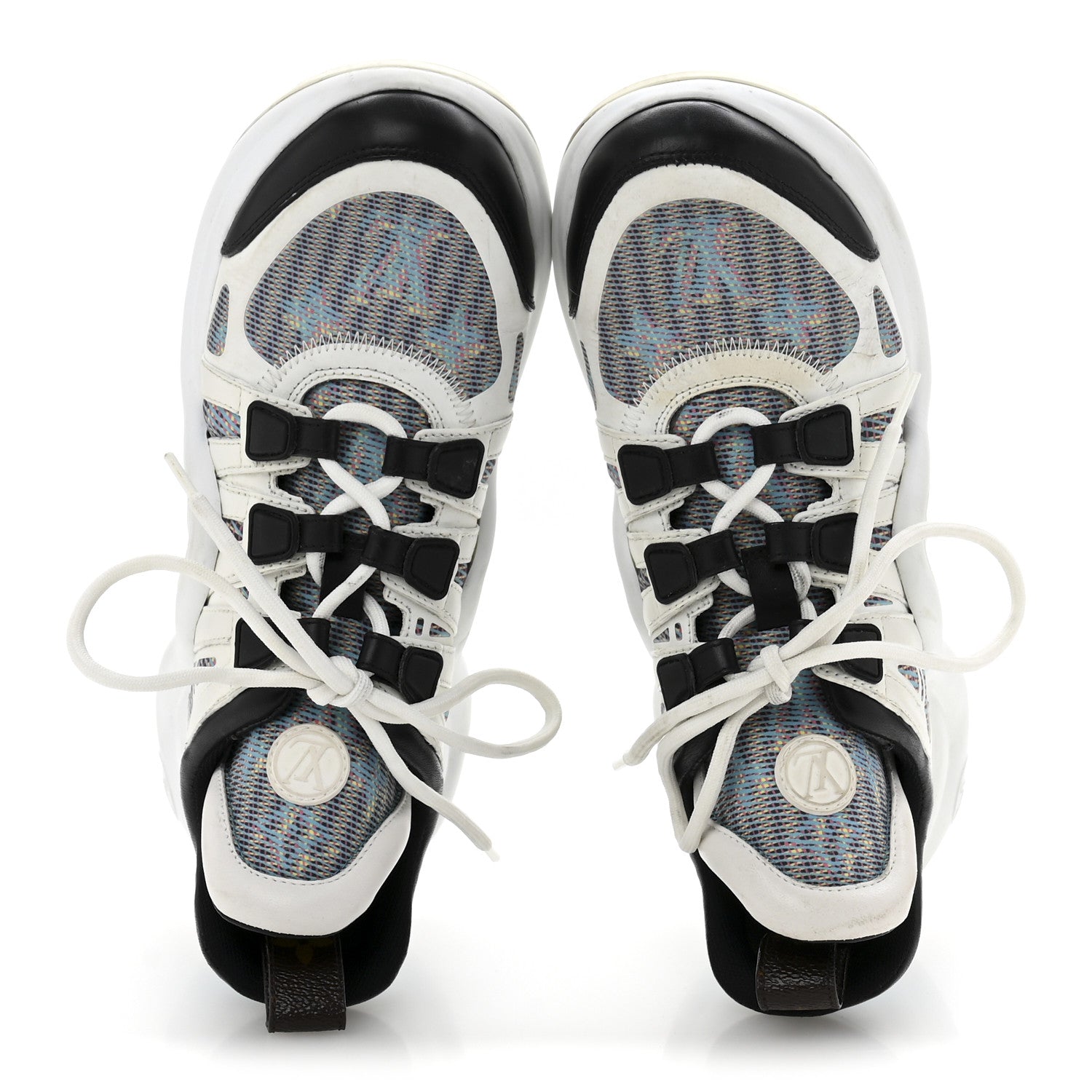 Louis Vuitton Calfskin Nylon LV Pop Archlight Sneaker 36 Blue 2 of 12
