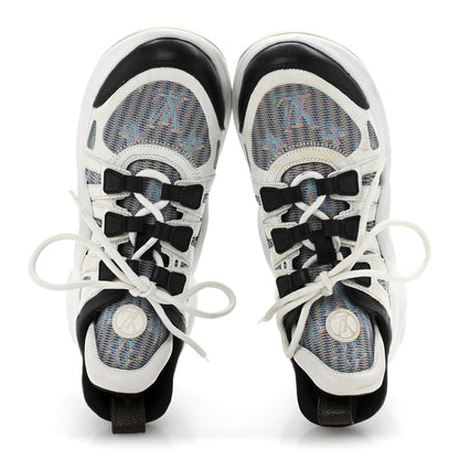 Louis Vuitton Calfskin Nylon LV Pop Archlight Sneaker 36 Blue 2 of 12