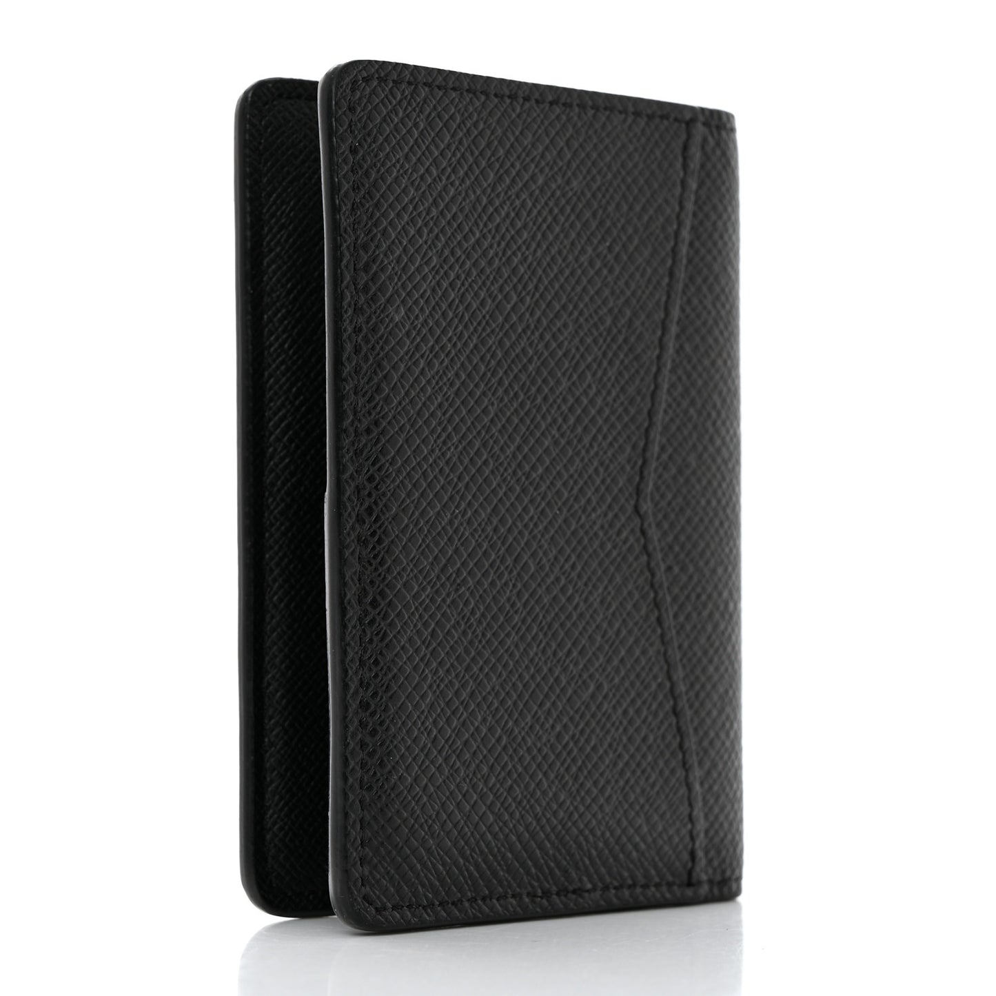 LOUIS VUITTON Taiga Pocket Organizer NM Black