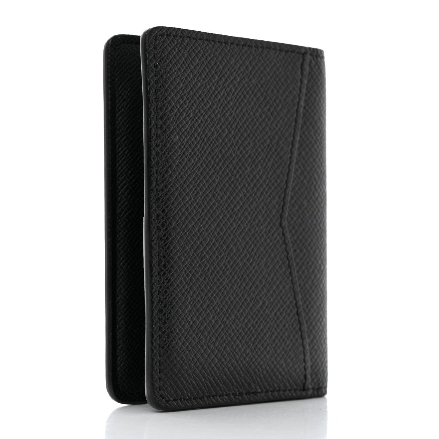 Louis Vuitton LOUIS VUITTON Taiga Pocket Organizer NM Black 3 of 7