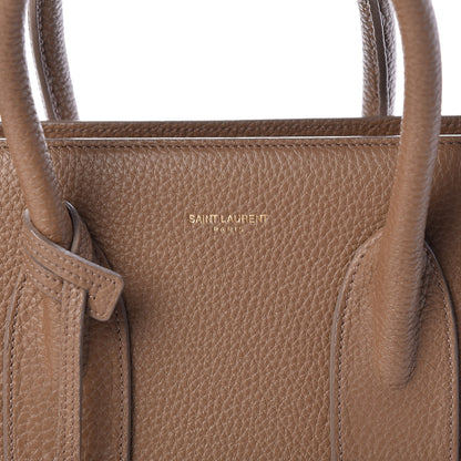 Saint Laurent Grained Calfskin Small Sac De Jour Taupe 9 of 9