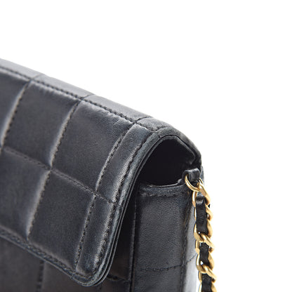 Chanel Lambskin East West Chocolate Bar Flap Black 16 of 17