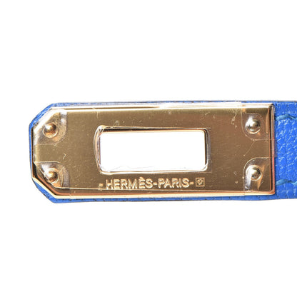 Hermes Chevre Mysore Mini Kelly Sellier 20 Bleu Hydra 15 of 22