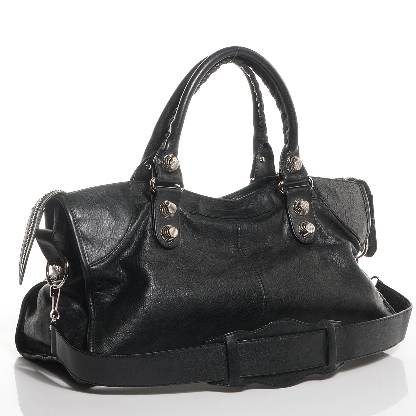 Agneau Giant 21 Silver Hardware Part Time Black