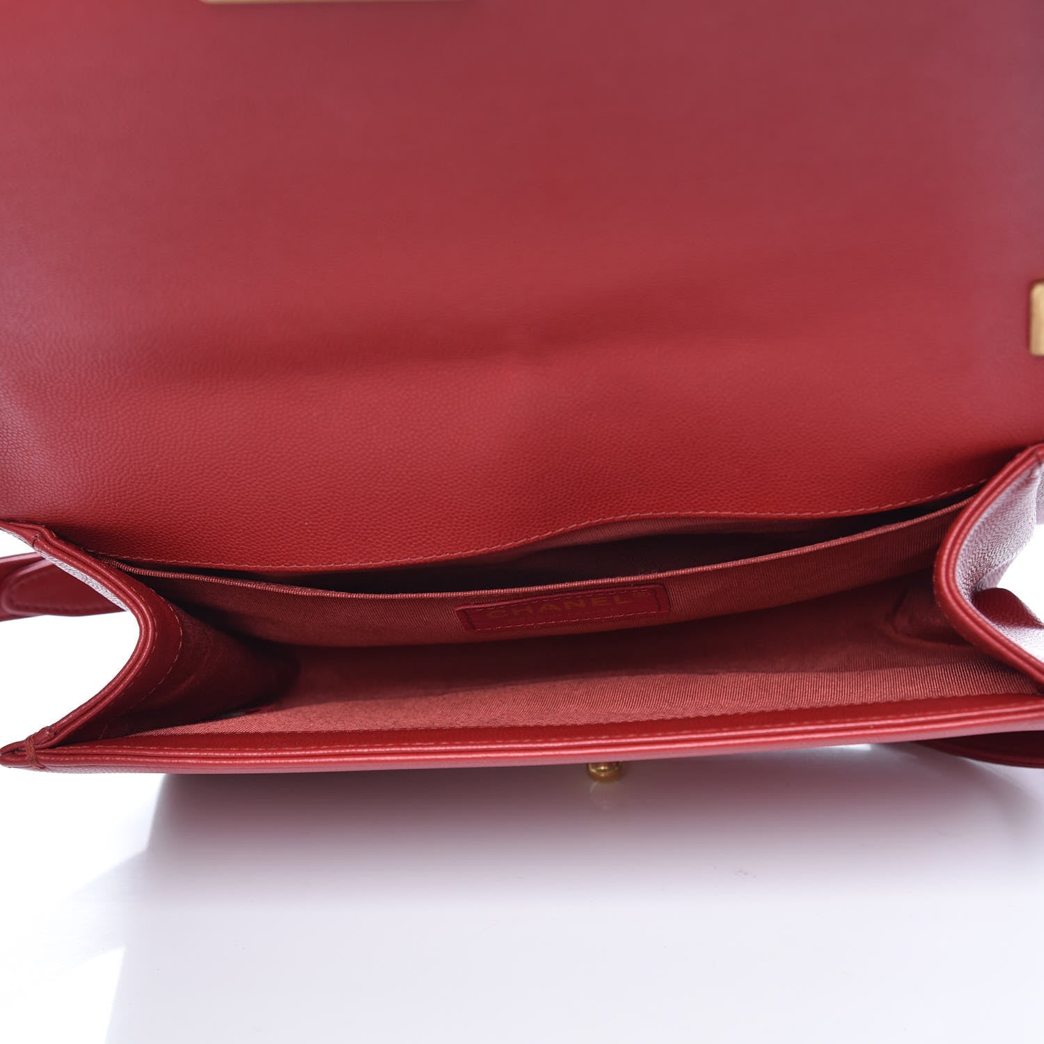 Chanel Caviar Quilted Medium Boy Flap Red 5 of 16